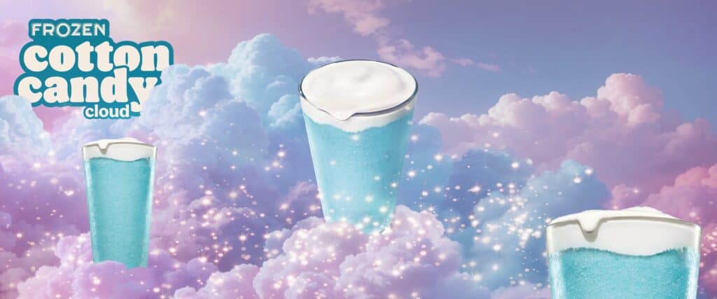 Burger King Frozen Cotton Candy Drink Banner
