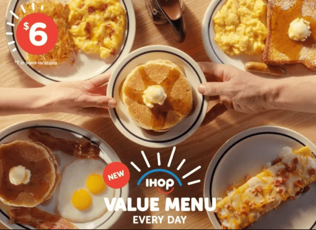 IHOP $6 Value Menu
