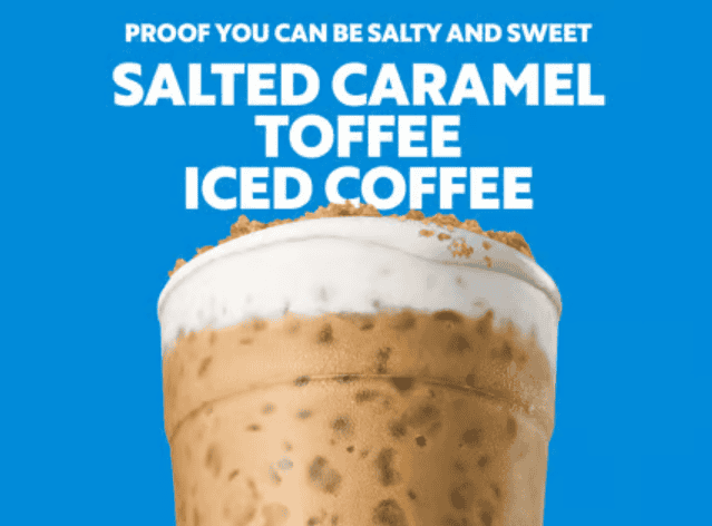 Sonic Salted Caramel Toffee Iced Coffee